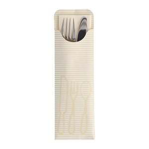 PAPSTAR Bestecktaschen creme 7,3 x 23,5 cm, 100 St.