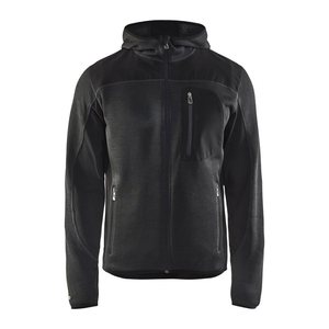 BLAKLÄDER® Herren Strickjacke 4930 dunkelgrau/schwarz Größe M