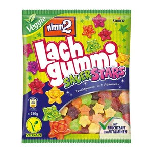 nimm2® Lachgummi Sauer Stars Fruchtgummi 250,0 g, 1 Pack