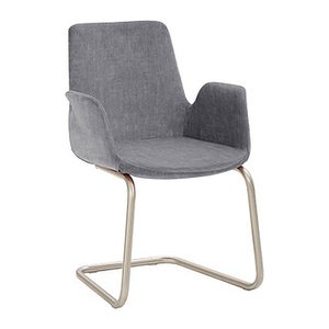 Mayer Besuchersessel myHELIOS grau chrom Stoff 58,0 x 56,0 x 86,0 cm, 1 St.