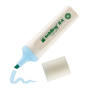 edding Highlighter 24 EcoLine pastell Textmarker blau, 1 St.