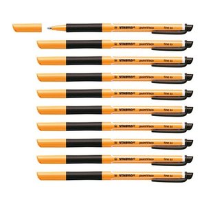 STABILO pointVisco Gelschreiber orange 0,5 mm, Schreibfarbe: schwarz, 10 St.