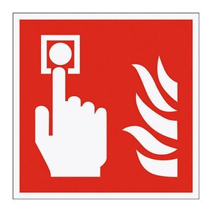 SafetyMarking® Brandschutzaufkleber "Brandmelder " quadratisch 15,0 x 15,0 cm, 1 St.
