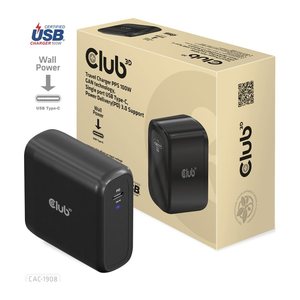 Club3D Ladegerät 1xUSB Typ C PD 100W, GaN retail