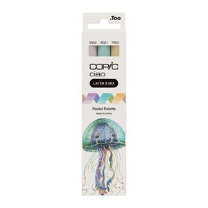 COPIC® Ciao Pastel Palette Layoutmarker-Set farbsortiert 1,0 + 6,0 mm, 1 Set