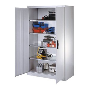CP Stahlschrank 8932-00 S10600 lichtgrau 4 Fachböden 120,0 x 60,0 x 195,0 cm, aufgebaut, 1 St.