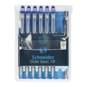 Schneider Kugelschreiber Slider Basic XB Rave 6er Blau