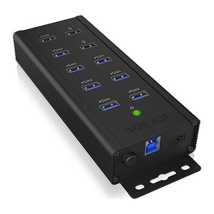 ICY BOX USB 3.0 Hub 7 Port mit 3 Ladeports IB-HUB1703-QC3