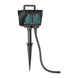 brennenstuhl 4-fach Gartensteckdose 1,4 m schwarz
