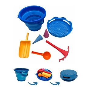 SCHILDKRÖT® Sandspielzeug-Set Eimer faltbar blau, 1 Set