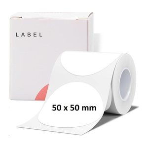 NIIMBOT Etikettenrolle für Etikettendrucker 008-7002122 weiß, 50,0 x 50,0 mm, 1 x 150 Etiketten