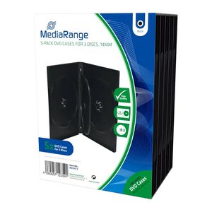 MediaRange DVD Leerbox 3er DVD Box 5 Stück
