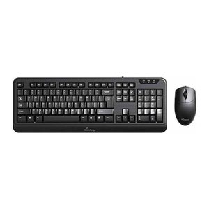 MediaRange MROS108 Tastatur-Maus-Set kabelgebunden schwarz