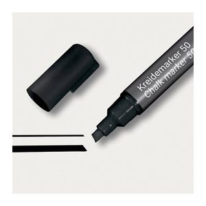 SIGEL Kreidemarker schwarz 1,0 - 5,0 mm, 1 St.