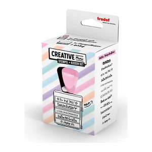 trodat Creative Mini Motivstempel Nette Botschaften 30 x 5 mm, 1 St.