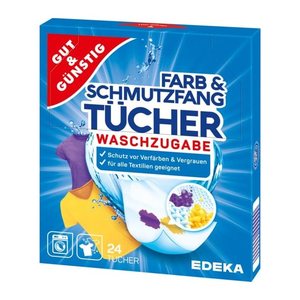 GUT&GÜNSTIG Farb- und Schmutzfangtücher weiß, 24 St.