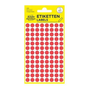 AVERY Zweckform Klebepunkte 3589 rot Ø 8,0 mm, 416 St.