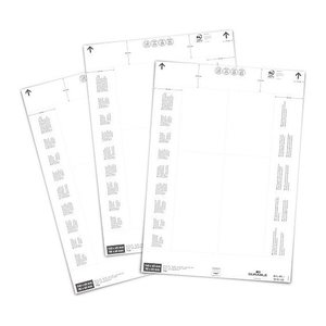 DURABLE Einsteckschilder für Kennzeichnungstaschen 6,5 x 14,0/9,0 cm, 80 St.
