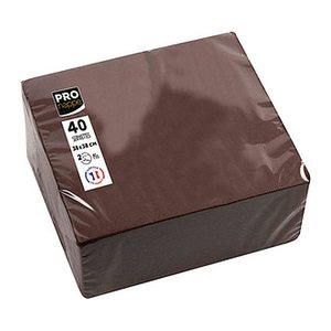 PROnappe Servietten braun 2-lagig 38,0 x 38,0 cm, 40 St.