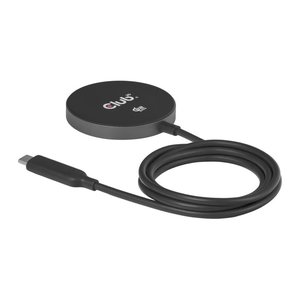 Club3D Ladegerät wireless Qi2 USB-C 25Watt, schwarz retail