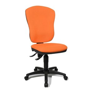 Topstar Bürostuhl Point 80, 8180 G04 Stoff orange, Gestell schwarz