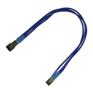 Nanoxia Kabel 3-Pin Verlängerung, 30 cm, Single, blau