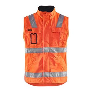BLAKLÄDER® unisex Warnweste 8505 orange, marine Größe XL