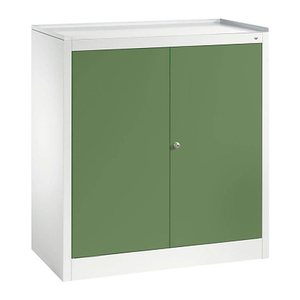 CP Stahlschrank 88210-00 S10017 lichtgrau, rededagrün 1 Fachboden 94,0 x 50,0 x 100,0 cm, aufgebaut, 1 St.