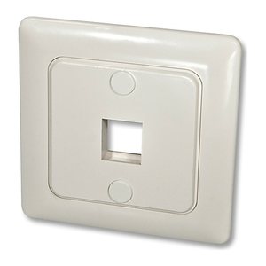 LINDY Wandanschlussdose f.1 Keystone Wand DE Abdeckung 80x80