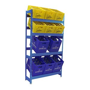 Simonrack Getränkekistenregal SIMONBOTTLE 4 8425437119514 blau 100,0 x 30,0 x 200,0 cm