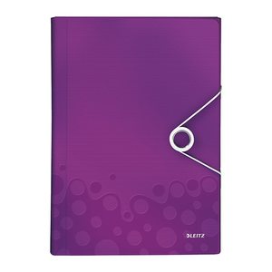 LEITZ Fächermappe WOW 4589 6 Fächer violett, 1 St.