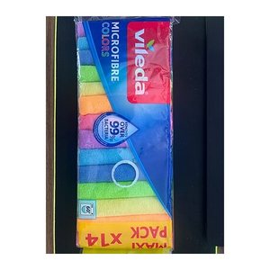 vileda COLORS MAXI PACK Mikrofasertücher Polyester 60 °C waschbar, 14 St.
