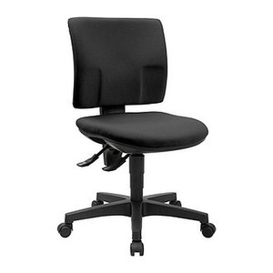 Topstar Bürostuhl Pro 30, PU300G20 Stoff schwarz, Gestell schwarz