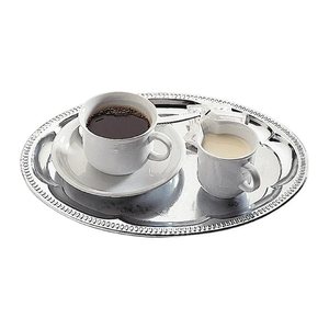 APS Tablett KAFFEEHAUS silber rund Ø 23,0 cm, 1 St.