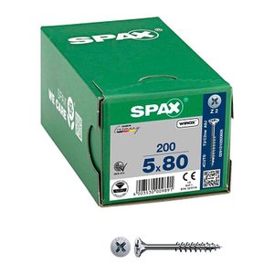 SPAX® Universalschrauben Z2 Senkkopf WIROX 0291010500805 5 mm x 80 mm, 200 St.