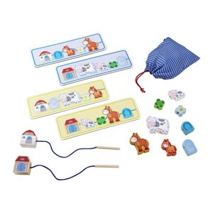 HABA® Fädelspiel Auf dem Land Lernspielzeug, 1 St.