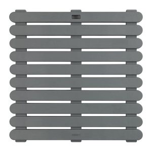 WENKO Badematte grau 55,0 x 55,0 cm