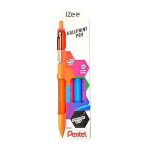 Pentel Kugelschreiber iZee BX470 farbsortiert, Schreibfarbe: farbsortiert, 4 St.