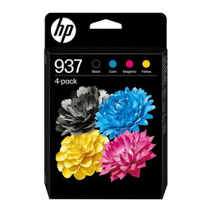 HP 937(6C400NE) schwarz, cyan, magenta, gelb Druckerpatronen, 4er-Set