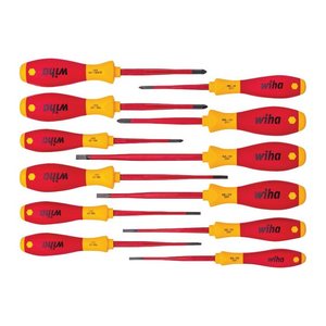 Wiha Schraubendreher-Set SoftFinish® electric slimFix gemischt 41003 12-teilig
