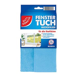 GUT&GÜNSTIG Fenstertuch 60 °C waschbar, 1 St.