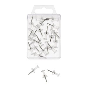 WEDO Pinnnadeln Diabolo transparent, 20 St.