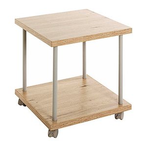 HAKU Möbel Beistelltisch rechteckig MDF-Platte esche 40,0 x 40,0 x 45,0 cm, 1 St.