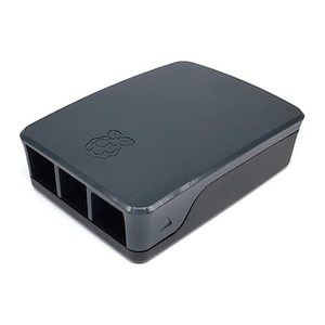 Raspberry Gehäuse Original für 4B Schwarz/Grau
