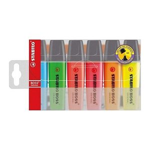 STABILO BOSS ORIGINAL Textmarker farbsortiert, 6 St.