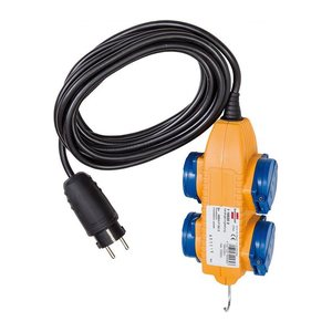 Brennenstuhl Verlängerungskabel 5m Powerblock IP54 schwarz