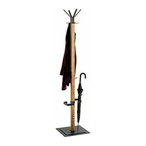 HAKU Möbel Kleiderständer 54325 eiche Holz 6 Haken 40,0 x 180,0 cm, 1 St.