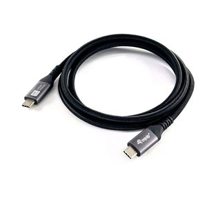 Equip Kabel USB-C4.0->C 40Gbps PD240W St/St 0.50m schwarz