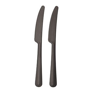 circulware RESBONSIBLES Mehrweg-Messer, Kunststoff schwarz, 200 St.