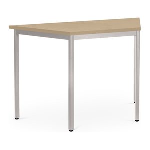 Mehrzwecktisch Trapez – Gestell in Weißaluminium (1200 x 600 x 750 mm)